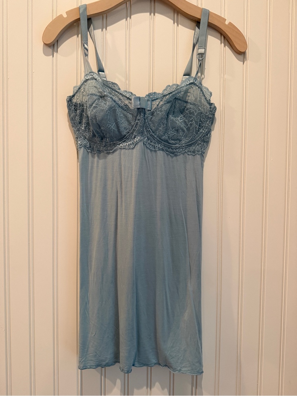 else Blue Lace Chemise Slip